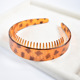 5# Leopard Wide Teeth Hair Hoop