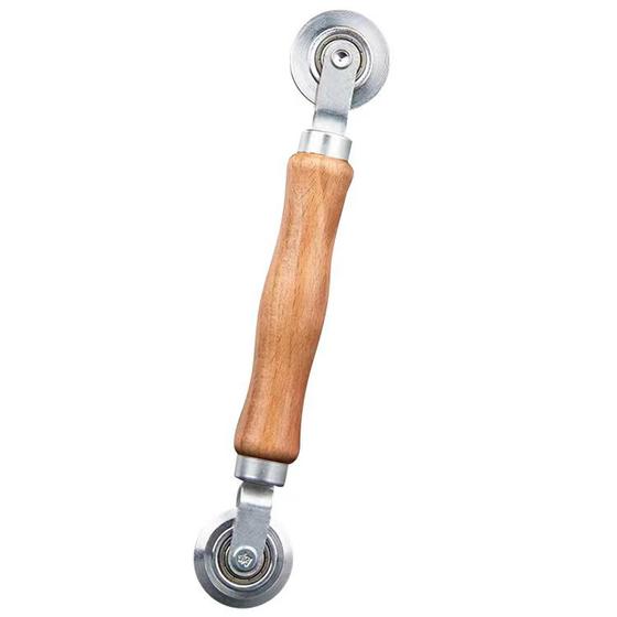 Wooden handle pressure wheel [source manufacturer] window screen installation tool pressure wheel screen window pressure strip pressure wheel device wooden handle pressure wheel factory