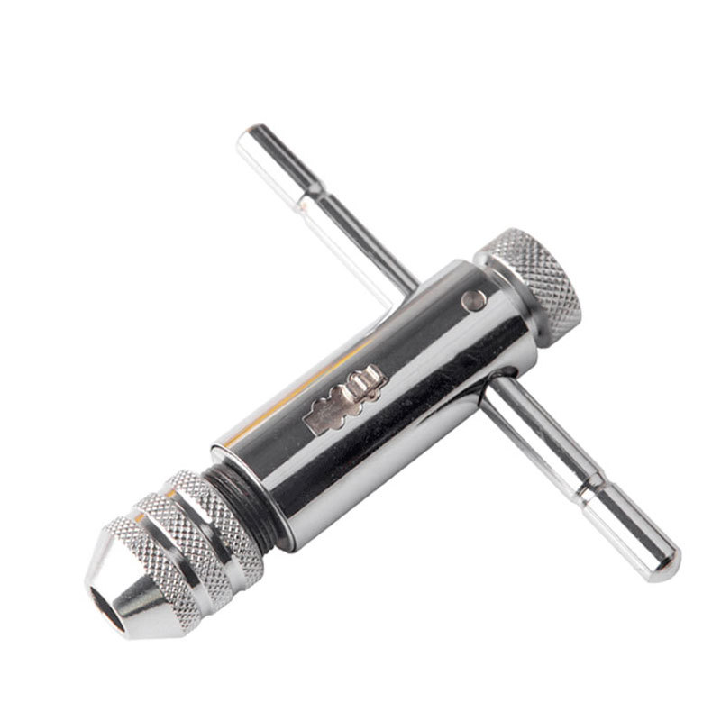 Special offer forward and reverse T-type wire tapping hinge M3-8 multi-function adjustable ratchet tap winch suit