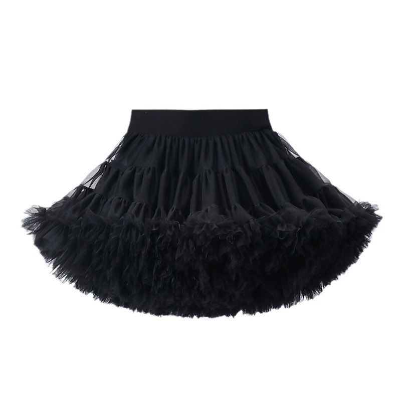 Leaf Costume Tutu Skirt Second Generation Children's Poured Skirt Girl's Skirt Christmas New Cake Mesh Pleated Skirt