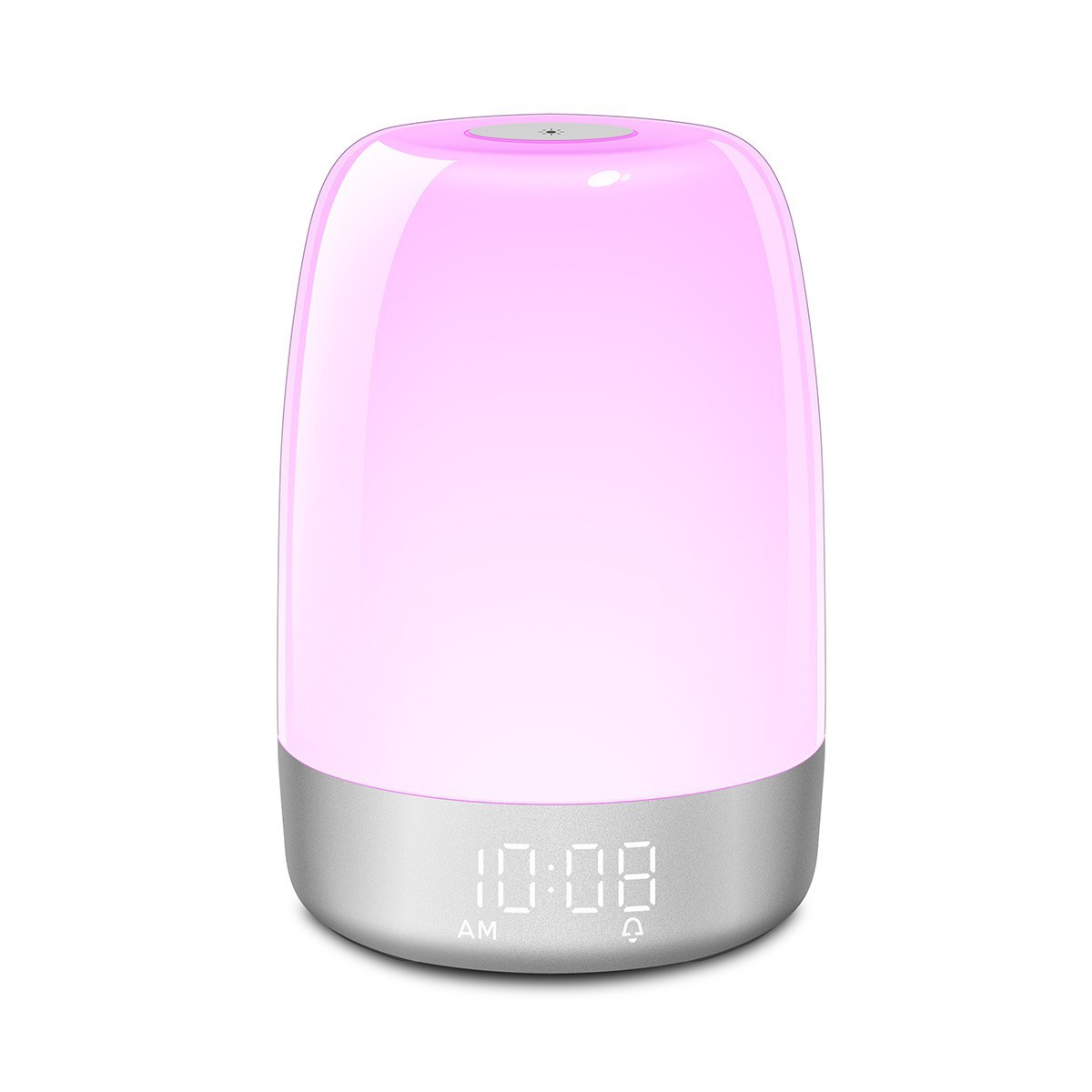 Sleep simulation sunrise wake-up light alarm clock wholesale simple silent touch bedside usb colorful night light romantic