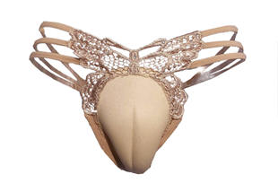 CD cross-dressing JJ pants underwear shaped crotch protective underpants hidden JJ butterfly thong