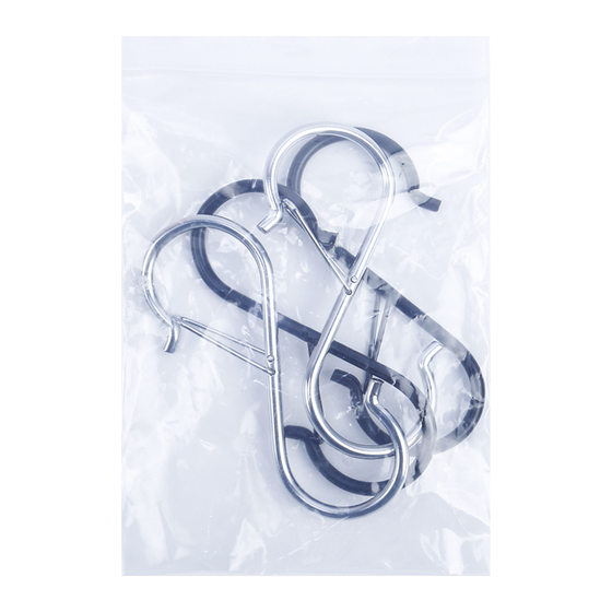 Windproof S-Hook Metal Hook Punch-Free Hook Wardrobe Bag Hat Anti-Drop Hook Windproof Storage