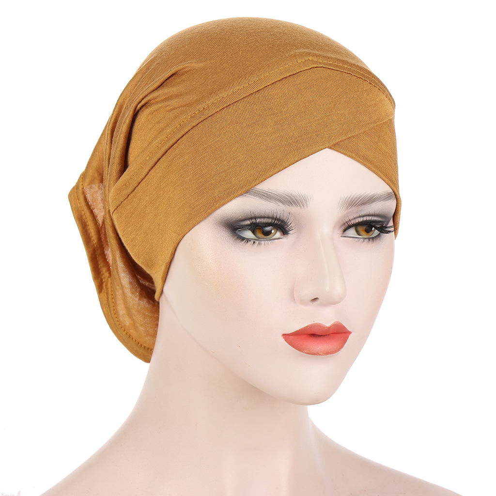 AliExpress new multi-color forehead cross barrel cap fashion solid color mercerized cotton base cap spot