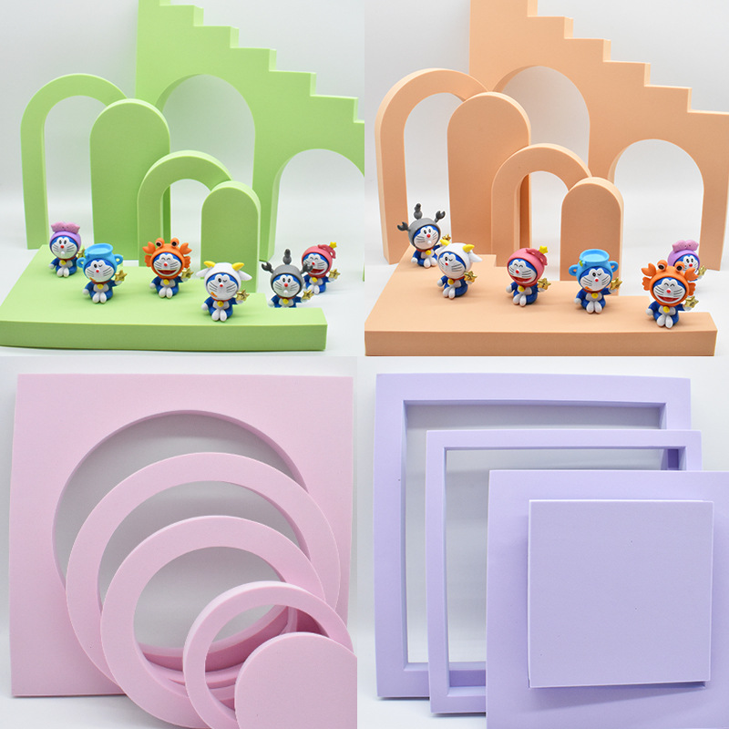 Photo props Photographic background board Photographic ornaments Geometric beauty accessories Photographic foam background