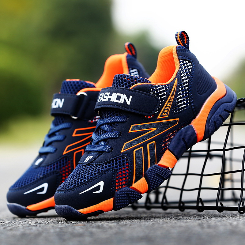 Children's shoes boys sports shoes waterproof anti-slip mesh breathable walking shoes for children and primary school students [factory direct camp]]