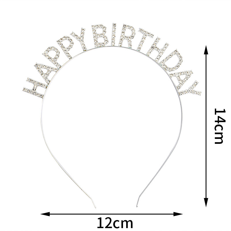 欧米の誕生日パーティーの頭飾りの女の子のアルファベットhappy birthday誕生日おめでとうございます。|undefined