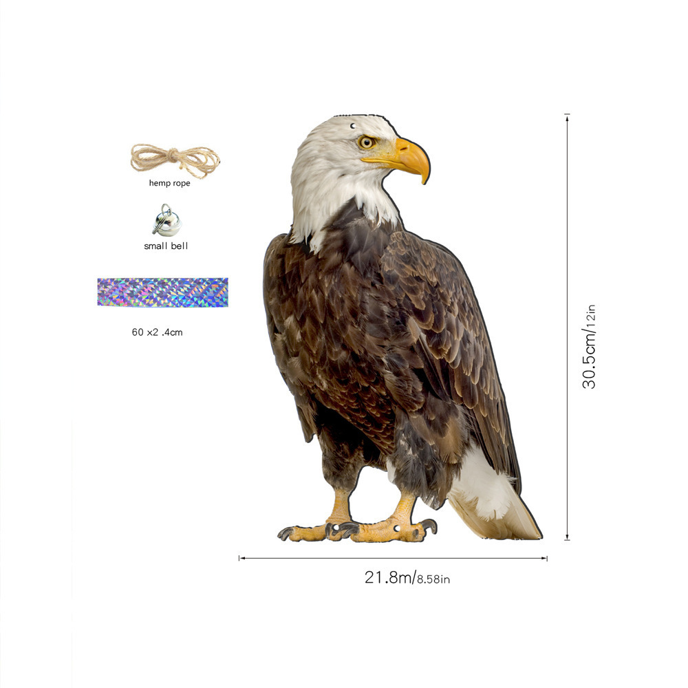 2023 new cross-border hanging decoration owl American white eagle home garden decoration hanging decoration