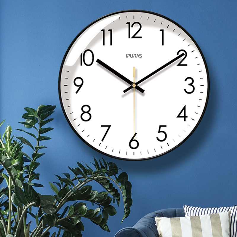 Ipla 6026 net red clock wall clock living room classic clock wall wall mute sweep second quartz clock