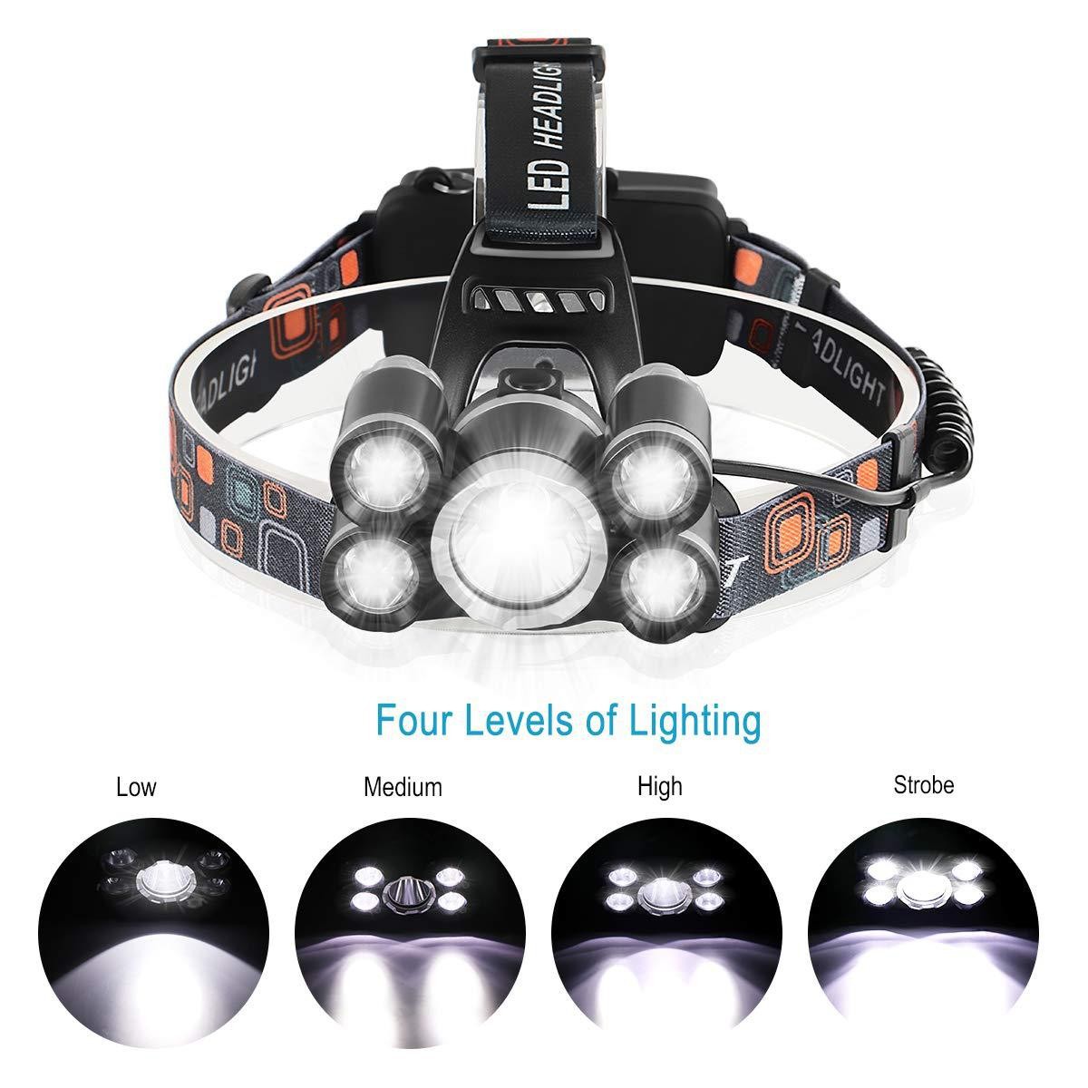 Source factory New COB running light USB rechargeable light LED floodlight outdoor camping head-mounted strong light headlight