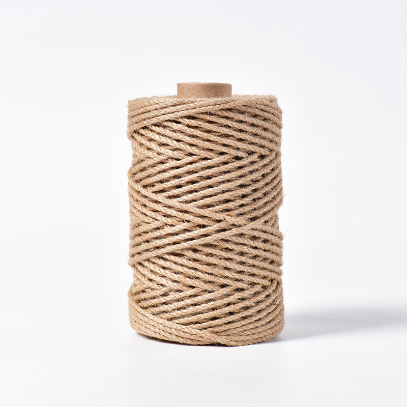 Hemp rope thin rope hemp thread thick diy material hand-woven mesh photo wall decoration net tag binding rope
