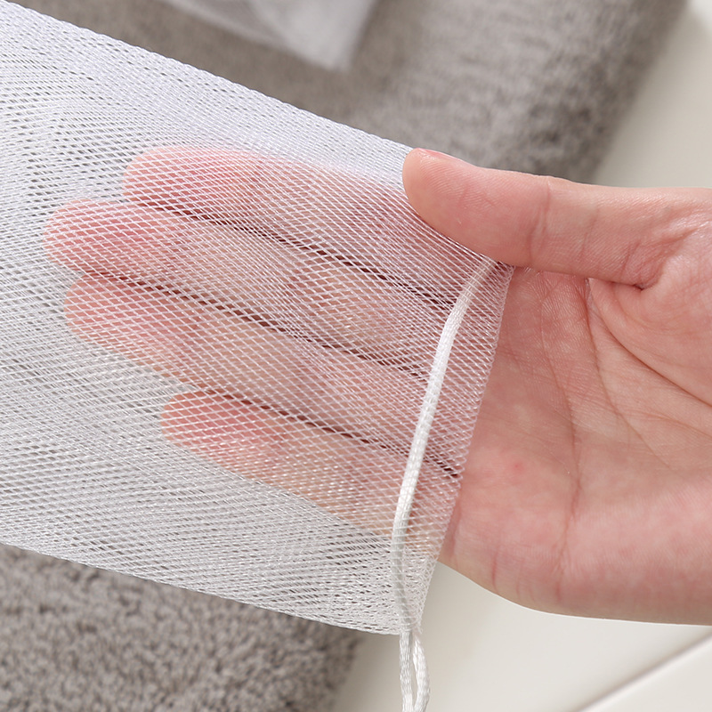Factory Direct Supply White Rope Foaming Net Foaming Net Hand Soap Cleansing Net Face Wash Foaming Net Soap Net Foaming Net
