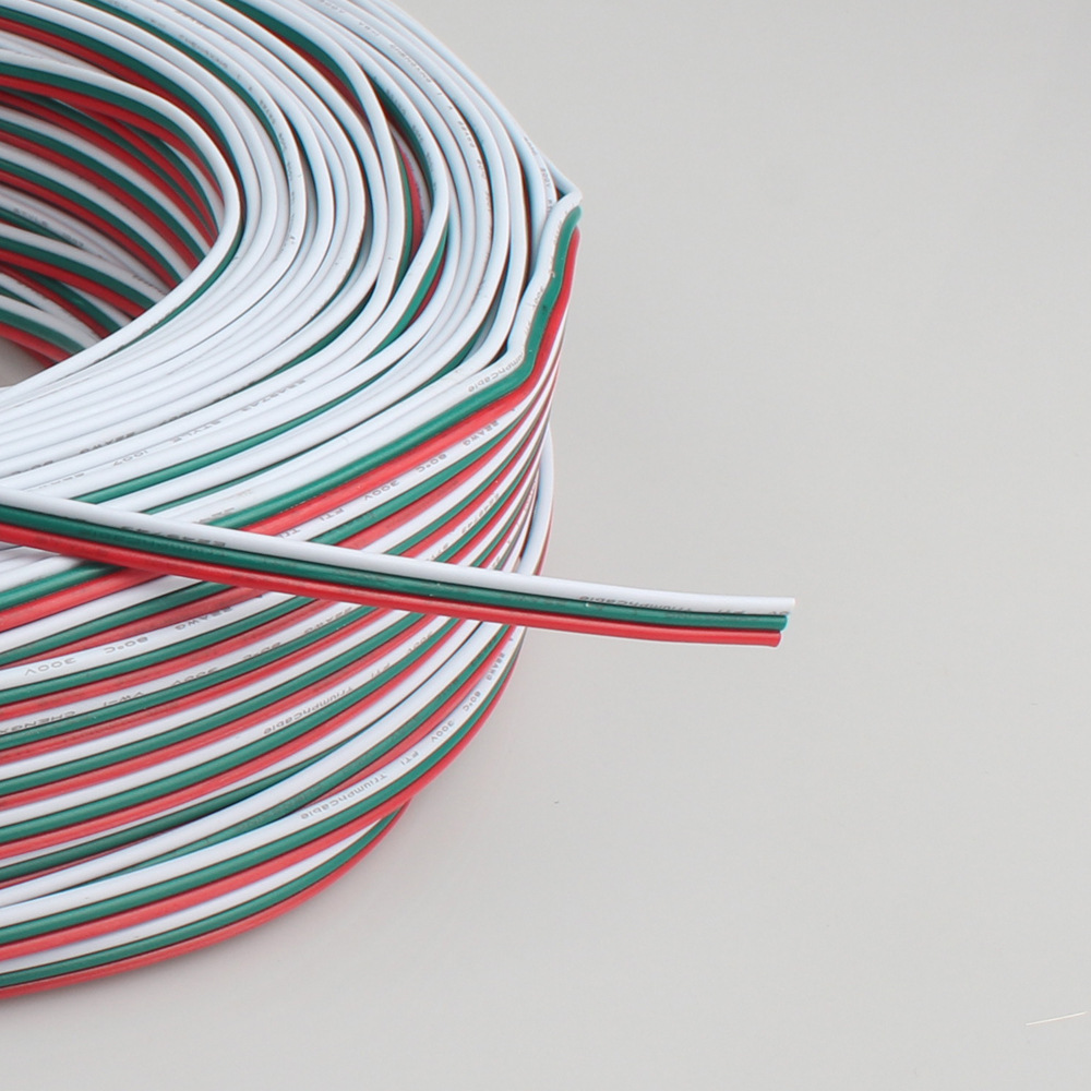 U.S. Standard 22 Line 24awg Red and Black Wire 0.3 Square 2pin 3 and 4 Extension Line Pure Copper Wire