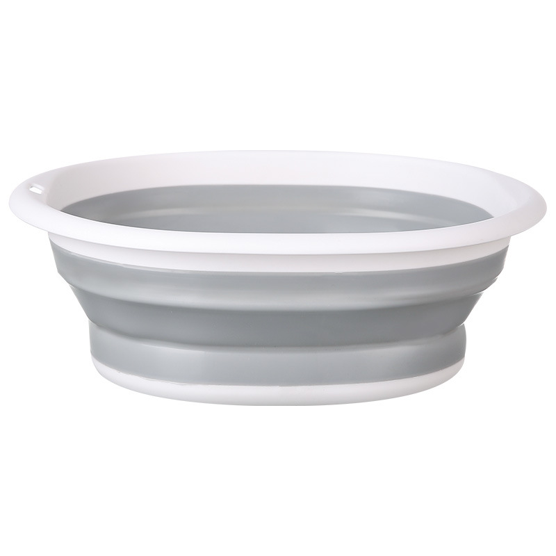 Square folding washbasin portable travel washbasin large and medium size small size suit plastic basin foot basin student laundry face