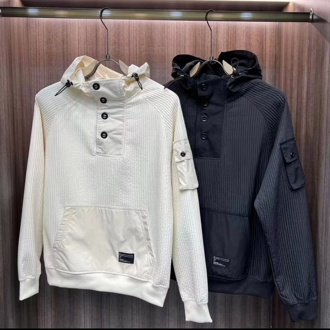 Autumn fashion brand hooded sweater coat men's new couple pullover long sleeve top Korean style stitching loose shirt fashion - ShopShipShake