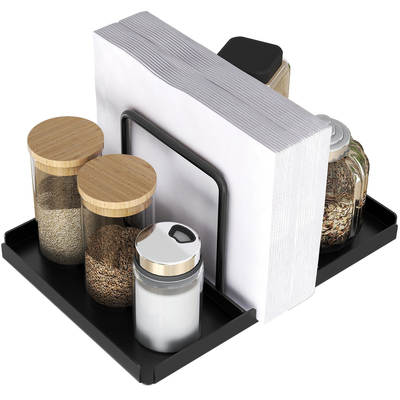 Kitchen multi-purpose storage rack seasoning bottle rack desktop napkin rack multi-functional storage rack