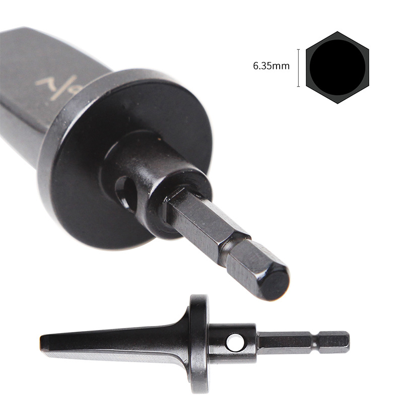 Cross-border 5pcs metric tube expander suit electric tube expander hexagonal handle air conditioning copper tube inch reamer boxed