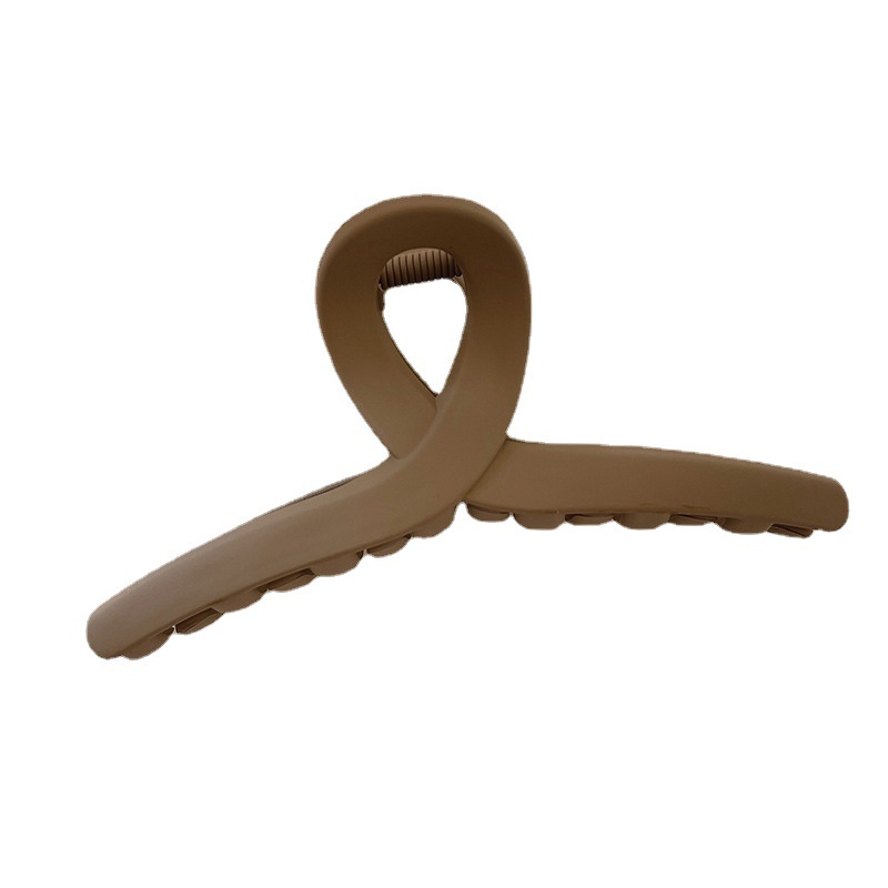 Large Frosted Shark Clip Hair Multi-Grab Clip Women's Autumn and Winter Hairpin 2022 New Back of Head Hairpin Clip Headwear