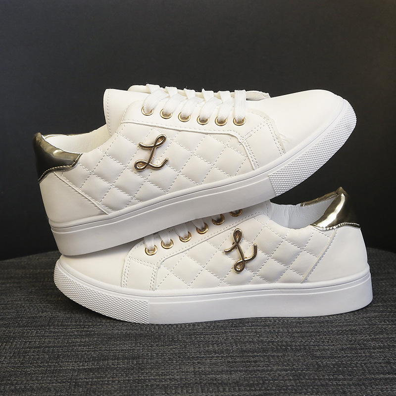 Thick-soled soft leather 2023 autumn and winter new casual versatile sports board shoes ins fashionable comfortable fashionable white shoes