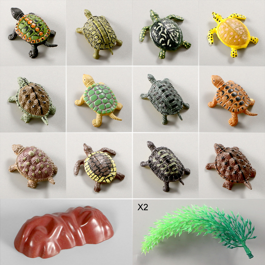 Simulation Marine hand-made decoration turtle tortoise elephant turtle turtle children's toy solid static amphibian model