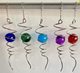 In stock wholesale Crystal spinner pendant home wind chimes wind turn phoenix tail ornaments spiral ball pineapple ball hanging ornaments