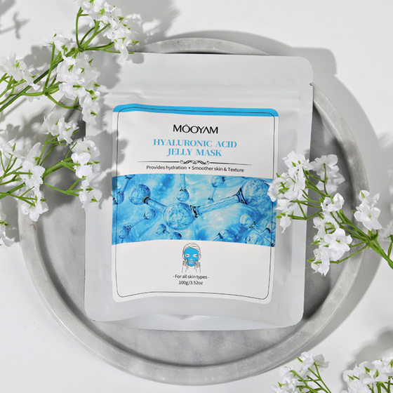 Jelly crystal mask powder hydrating repair rose petals soft film powder 100g beauty salon bagged jelly mask powder