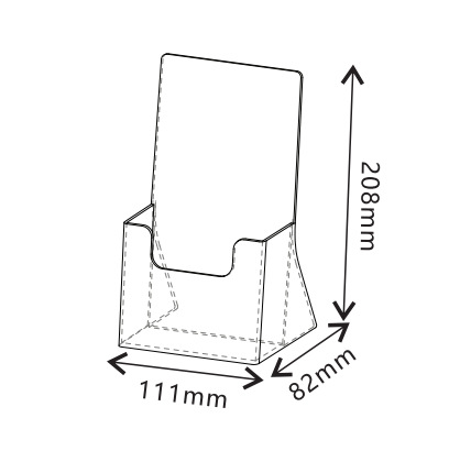 Transparent Acrylic Display Stand Acrylic Booklet Stand Home Desktop Decoration Office Information Magazine Stand