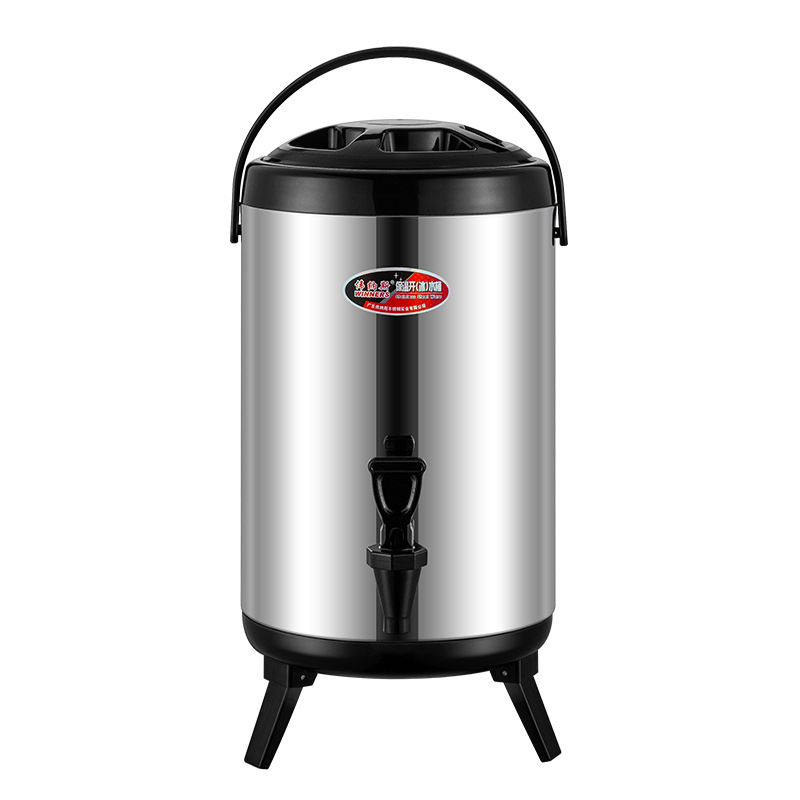 Commercial Stainless Steel Milk Tea Bucket Insulation Household Large Capacity 304 Milk Tea Bucket Milk Tea Shop Soymilk Bucket Wholesale