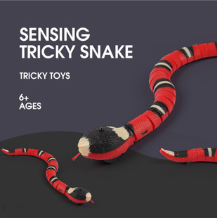 Pet Induction Intelligent Electric Induction Obstacle Avoidance Longinus Bungarus Remote Control Snake Funny Cat Toy Scary Tricky Rattlesnake