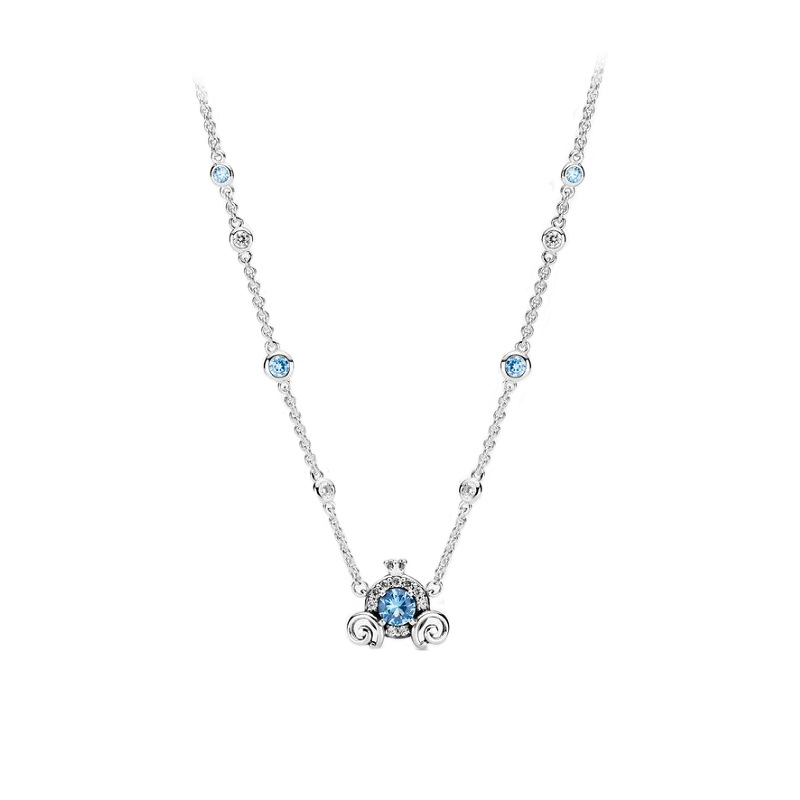 Factory direct Van Pandora Di copper sparkling snowflake Earth pumpkin car necklace DIY basic clavicle chain