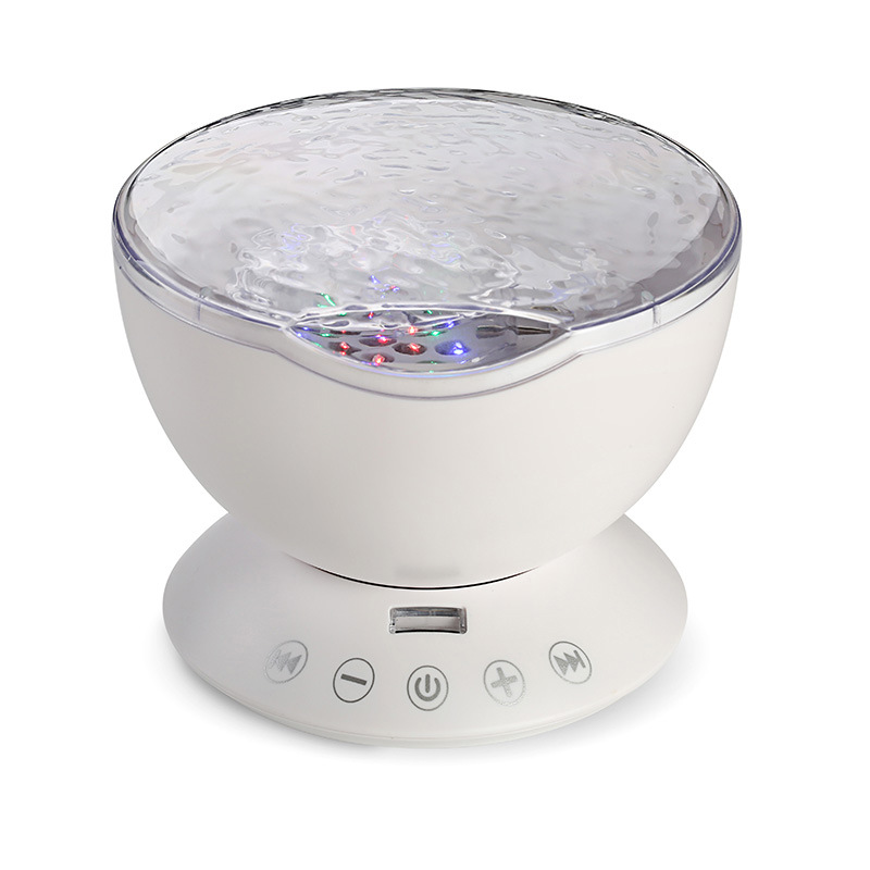 Hot sale multi light mode holiday atmosphere lamp bedroom remote control ocean scene music playing projection lamp wholesale