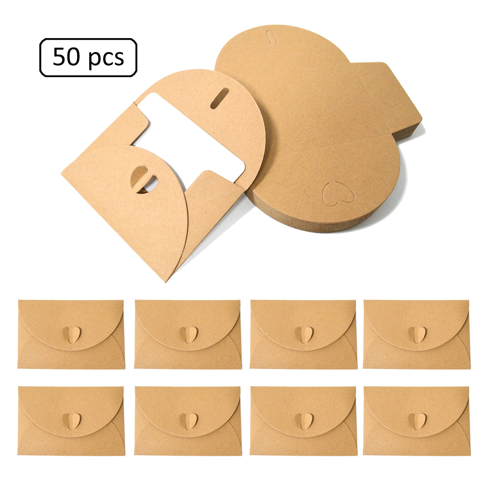Hot Selling European Style Wedding Envelope Vintage Kraft Paper Envelope Birthday Wedding Greeting Card Blessing Card Creative Packaging Box