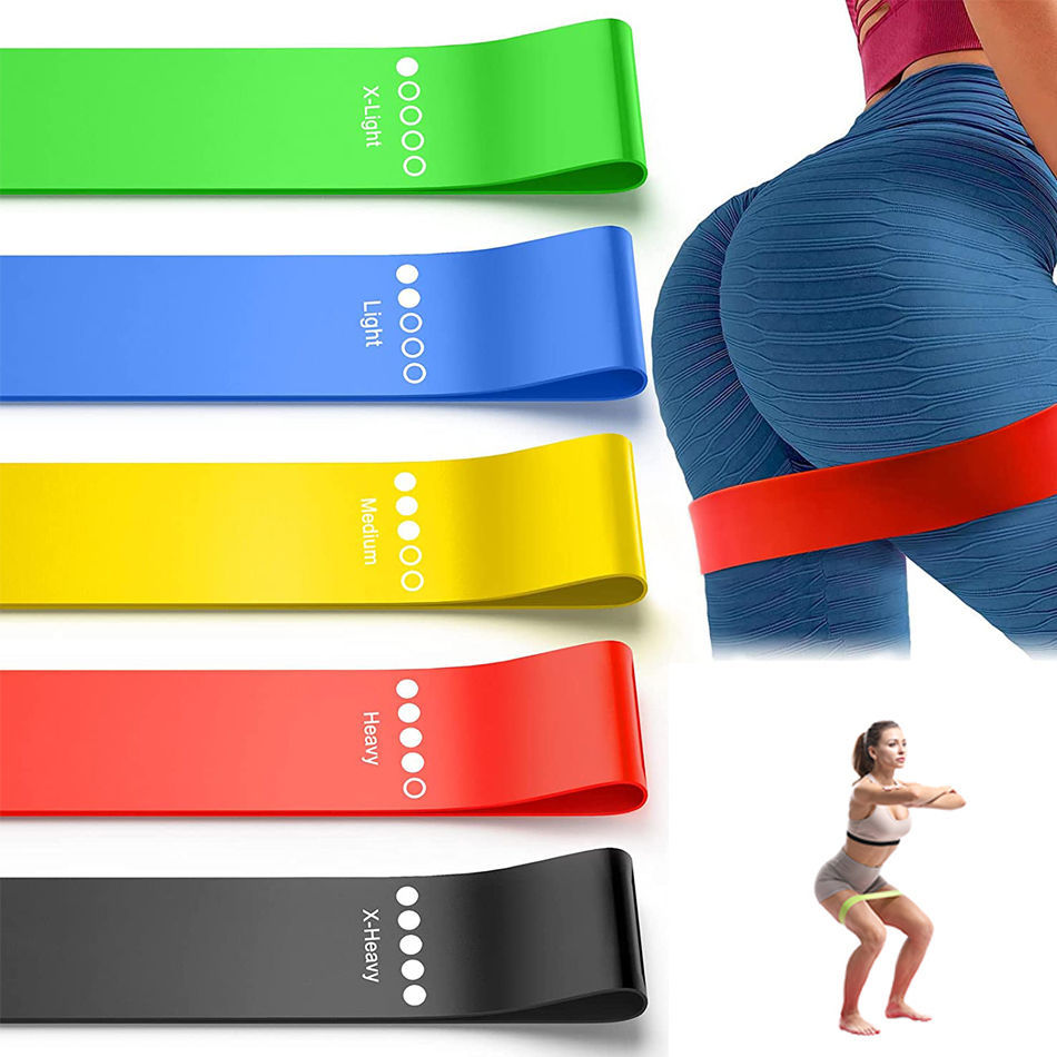 Resistance Band Yoga Band Fitness Sports Training Hip Tension Band Leg Squat Dance Stretch Band