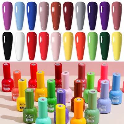 Nail Polish glue wholesale 2023 new black caramel color cross-border nail salon phototherapy Nail Polish glue set