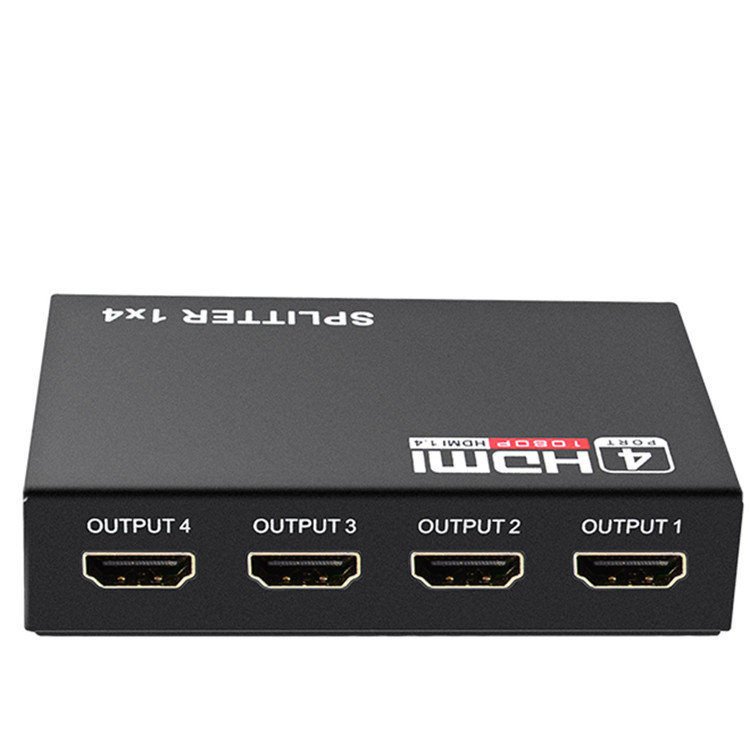 HDMI one-in-four-out HD video distributor 1-in-4-out hdmi1-in-4 divider one-in-four screen splitter
