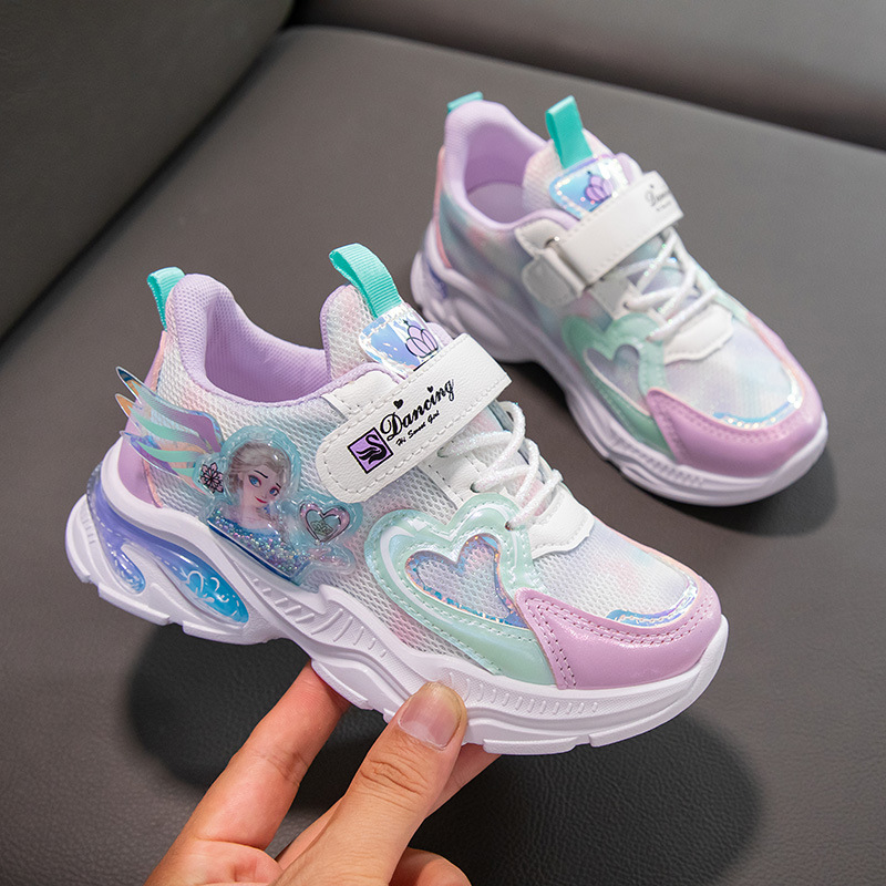 2024 Spring and Autumn new children's shoes Korean girls sneaker Princess student baby shoes wholesale one-piece delivery