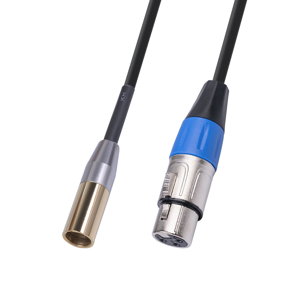 mini xlr 3-core male to 3-core Canon female audio cable double-layer shielded microphone cable 3 meters