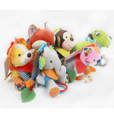 Factory direct supply SKKBABY cross-border old doll pull the Bell stroller bed rattle pendant comfort doll