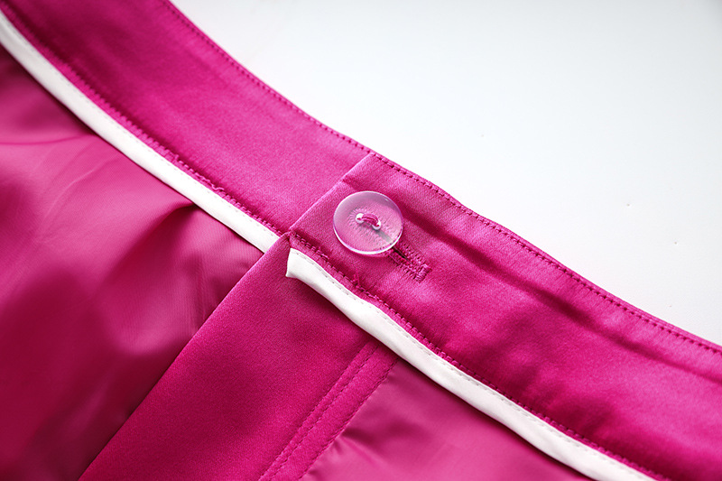High-end French Retro Spring and Summer Sanding Bright Noodles Niche Design Suit Jacket Vest Skirt Three-piece Set_voghion.com