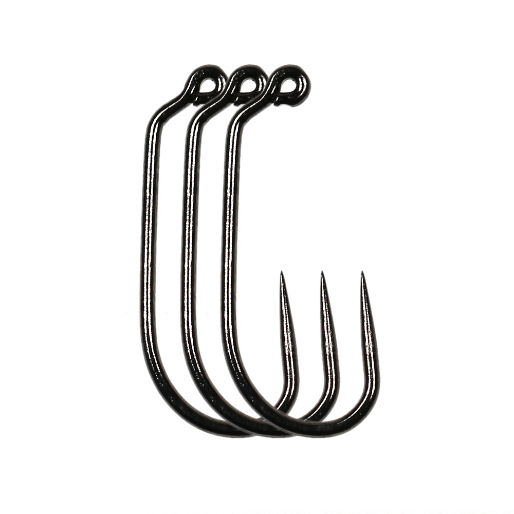 60 degree Jig Hook non-barbed curved handle angle hook fly fly hook nymph hook 10# 12# 14#16#18# fly fishing inverted hook