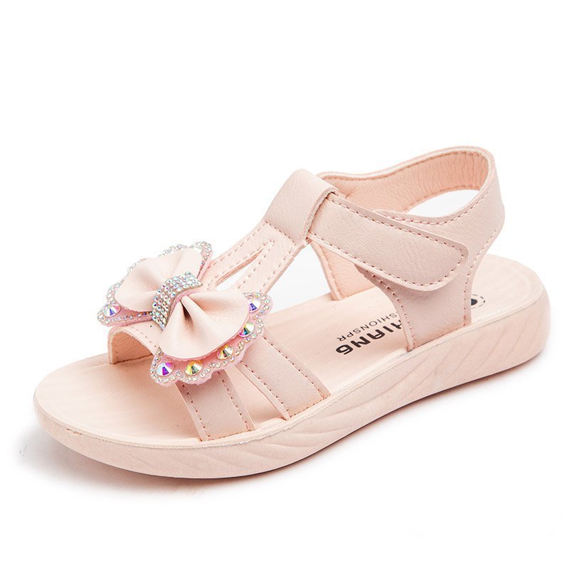 Girls' sandals 2024 Summer new fashion Children's Princess sandals soft bottom medium and big children girls' casual sandals