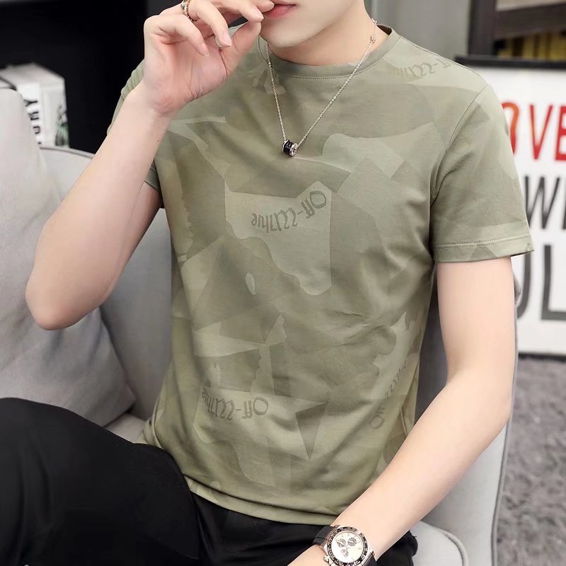 2023 Summer short sleeve T-shirt men's loose trend casual clothes Korean foreign trade manufacturers wholesale Cheap