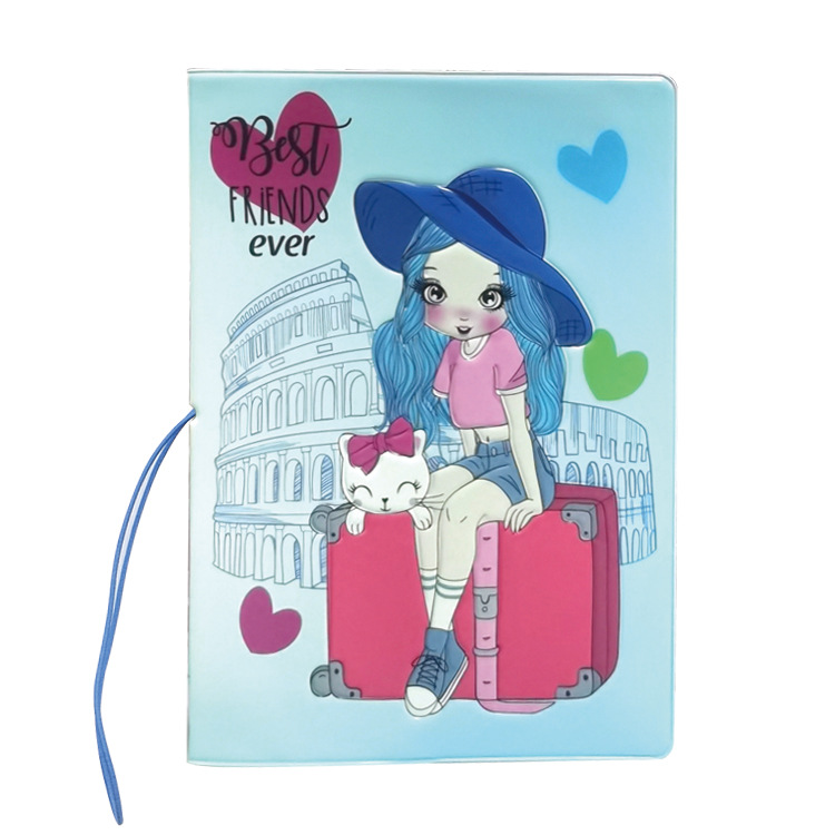 Passport Protective Cover Thickened Waterproof Cartoon Passport Holder Air Ticket Travel Pass Piece Storage Bag Card Holder Passport Holder