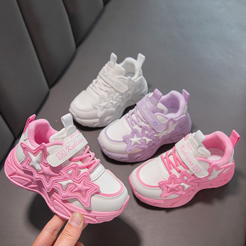 Children's sneaker 2024 Spring and Autumn new soft bottom lightweight non-slip breathable medium and big children versatile comfortable casual shoes