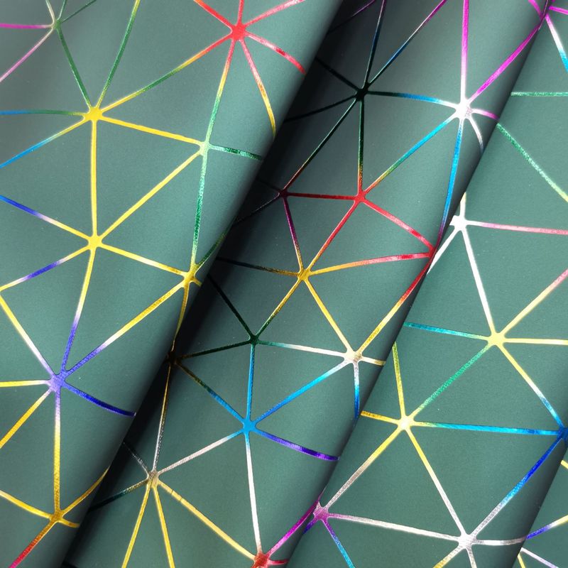現物幾何学菱格皮革生地PUメッシュ接合三角シート収納ケース化粧皮革生地|undefined