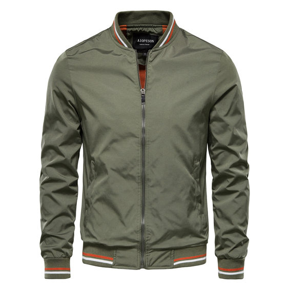 Jacket Trendy Men's Spring and Autumn New European and American Casual Jacket Fashion Trendy Outerwear Men's Top Thin Wholesale Jacket