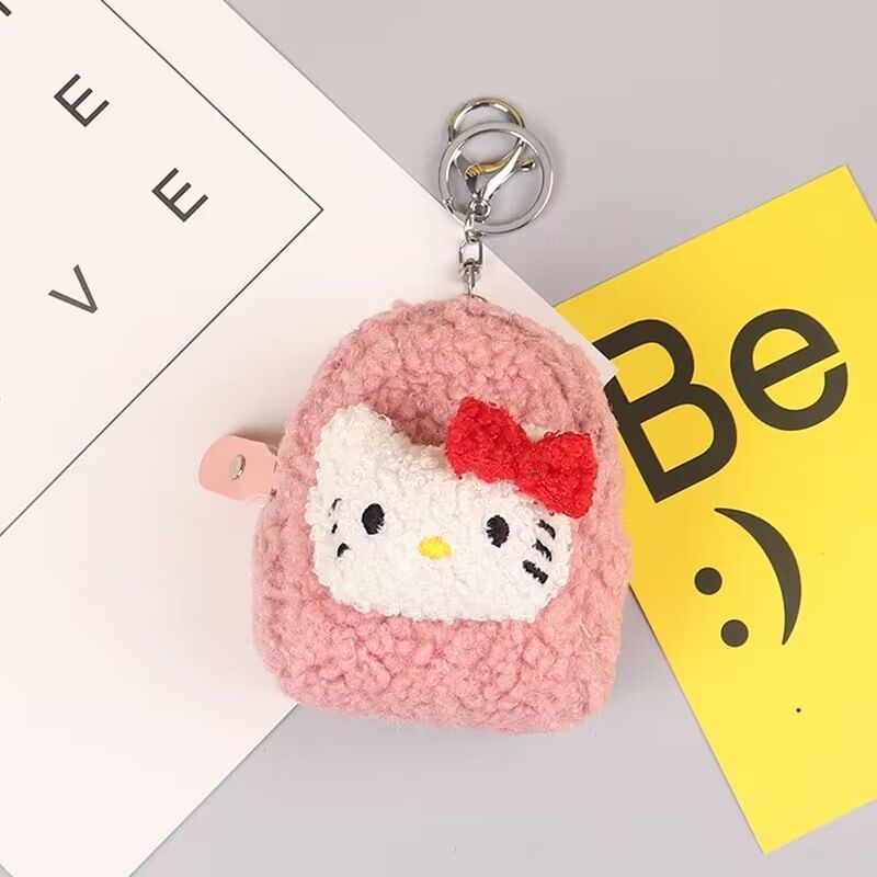 Cute Curly Stereo Backpack Fashion Coin Purse Pendant Cartoon Cute Headset Storage Small Hanging Bag