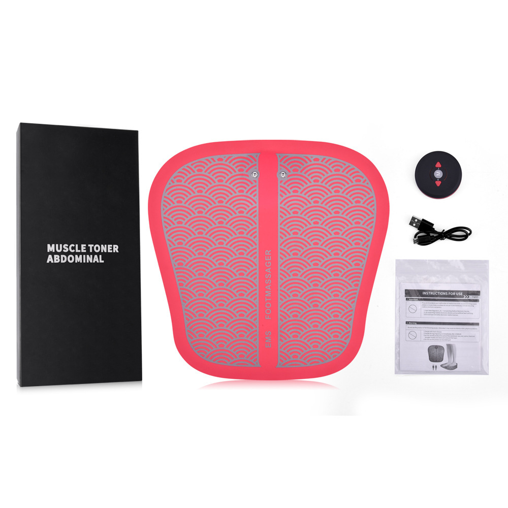 Foreign Trade Cross-border New Remote Control EMS Display Screen Massage Foot Pad Soot Acupoints Meridian Physiotherapy Home Foot Therapy Machine