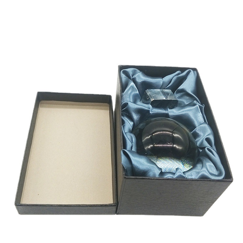 80mm crystal glass ball gift box crystal ball base gift box gift making set carton wooden box logo