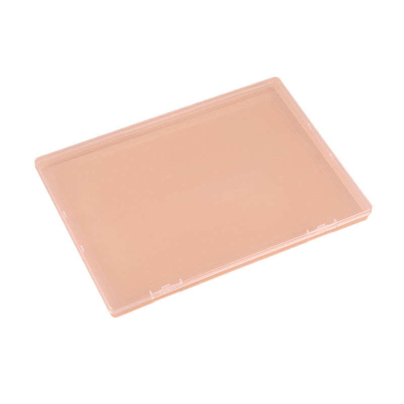 Plastic storage box 1.7 high packing box  rectangular flat box A4 file box jewelry card 